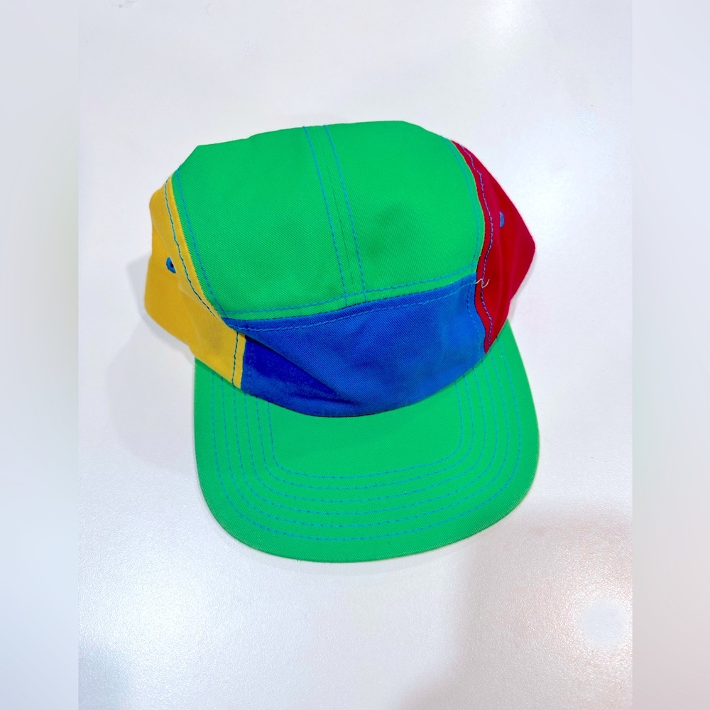 NWOT Colorblock retro cap hat